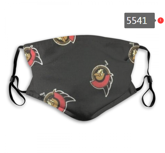 2020 NHL Ottawa Senators Dust mask with filter->nhl dust mask->Sports Accessory